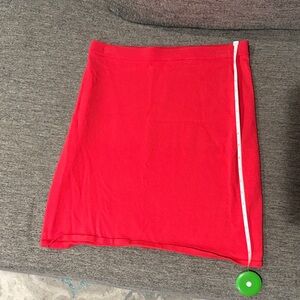 Elegant Red Pencil Skirt